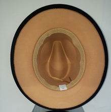 Load image into Gallery viewer, Black Up Tan Down Fedora